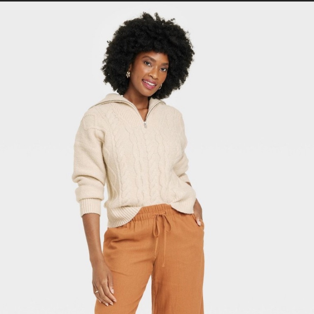 A new day fisherman’s pullover sweater